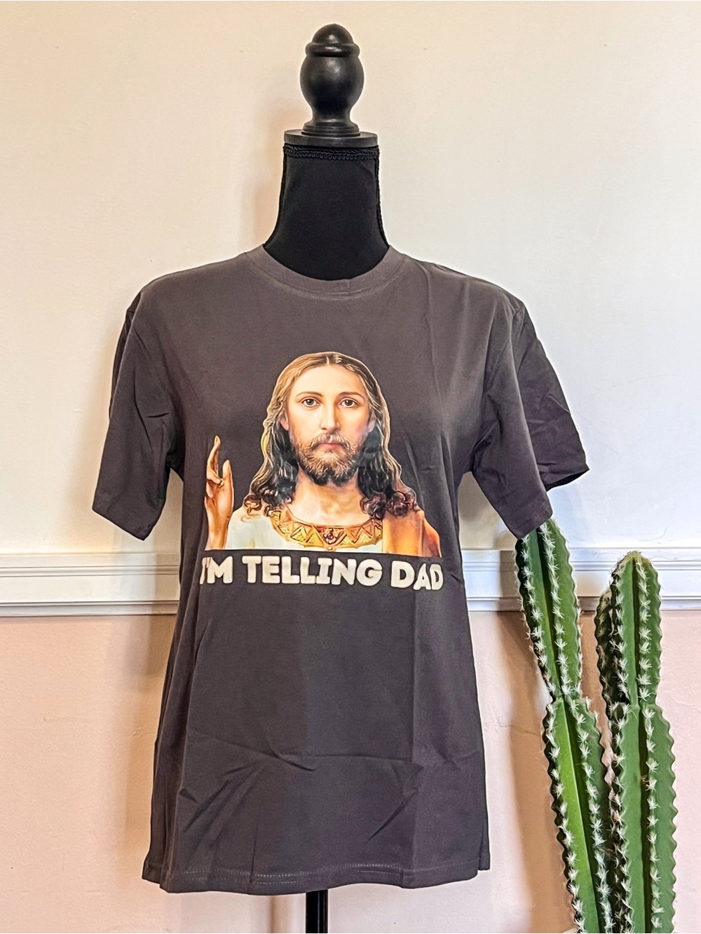 New graphic T-shirt “I’m telling Dad.”